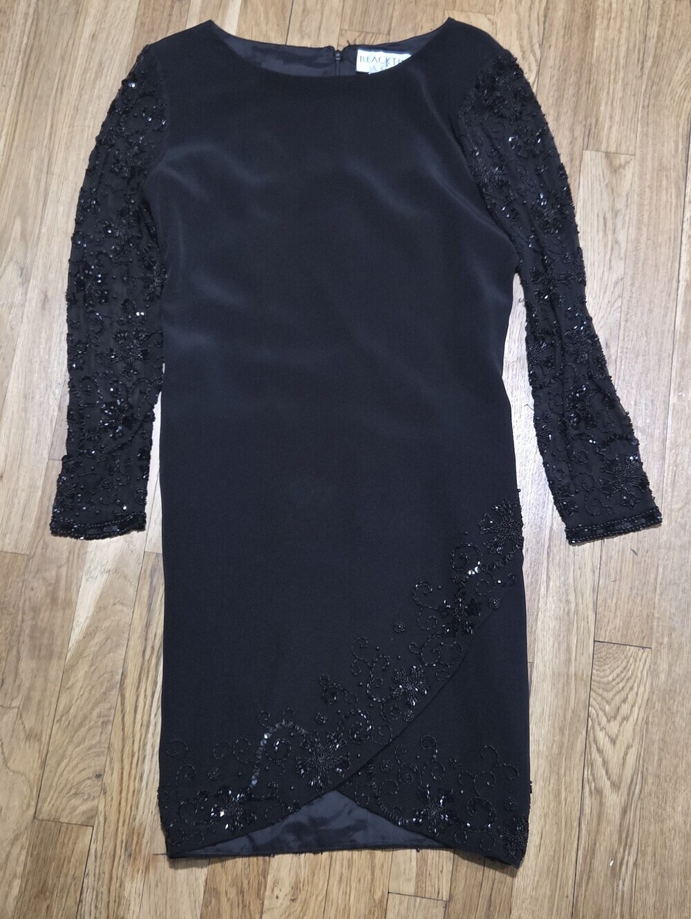 Oleg Cassini Vintage Beaded Sheath Dress